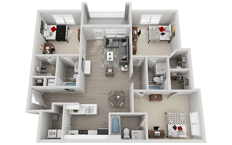 3x3 campus edge apartments raleigh north carolina near ncsu 3